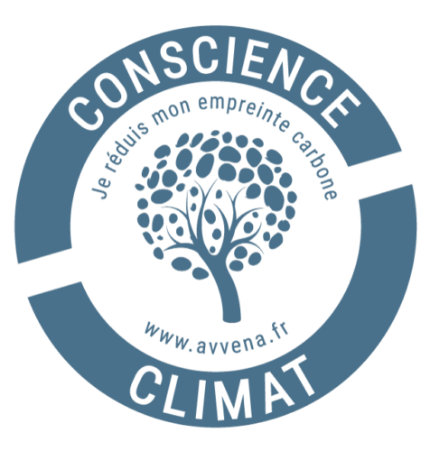 Compensation carbone : ensemble pour un avenir meilleur ! | Logo Conscience climat fond transparent