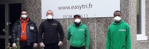 Collecte des dechets de bureau, collecte sans contact, à Toulouse par Easytri
