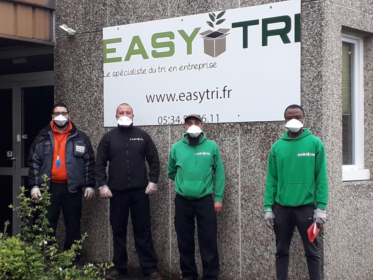 Collecte des dechets de bureau, collecte sans contact, à Toulouse par Easytri