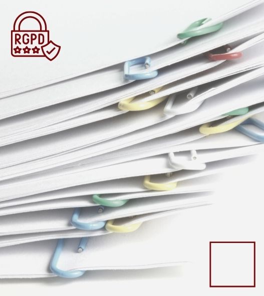 Déchets de bureau - papiers