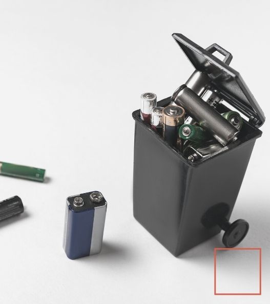 Piles - déchets de consommables bureau