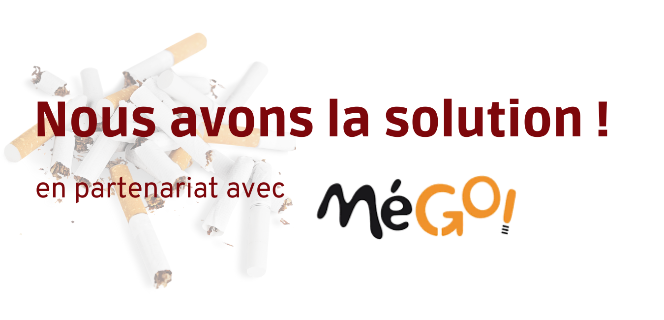 Nous avons la solution pour vos mégots